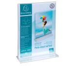 Porte-visuel droit vertical A5 - Cristal