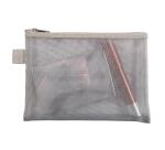 Pochette zip nylon argent - Argent