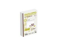 Paquet de 50 Enveloppes Forever 100% Recyclé C6-114x162mm Auto-Adhésives - 80g/m2 - Blanc