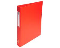 Classeur rembordé polypropylène 4 anneaux ronds de 25mm sur 3eme de couverture