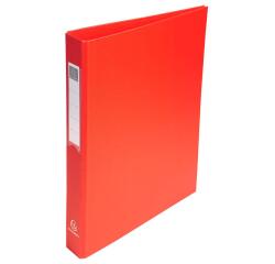 Classeur rembordé polypropylène 4 anneaux ronds de 25mm sur 3eme de couverture