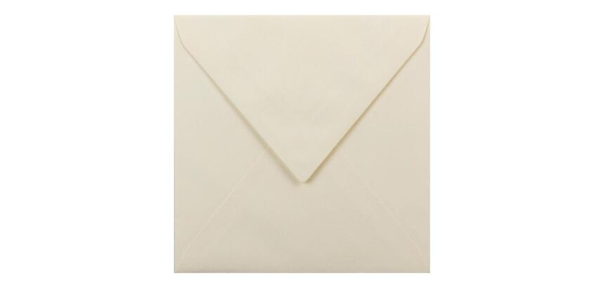 25 enveloppes 140x140mm Vergé de France doublées gommées