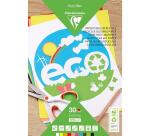 PAPIER COULEUR RECYCLÉ, Bloc de 30 feuilles 120g/m2 au format 21x29,7cm - Assortiment
