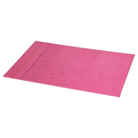 Rhodiarama sous-main rigide simili cuir italien 60x40 cm - Fuchsia