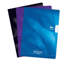Clairefontaine Laminated Stapled Notebook Varnished UV, Seyes, Ligne 8000, A4, 48 Sheets, 90g - Assortment