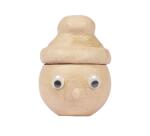 Boîte personnage avec bonnet 9,5x8,5x13cm - Kraft