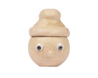 Boîte personnage avec bonnet 9,5x8,5x13cm - Kraft