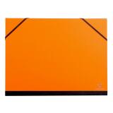 Carton à dessin Couleur à élastiques 28x38cm - Orange