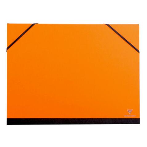 Carton à dessin Couleur à élastiques 28x38cm - Orange