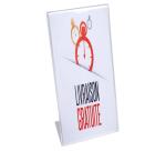 Espositore da tavolo inclinato 10x21 cm - Cristallo
