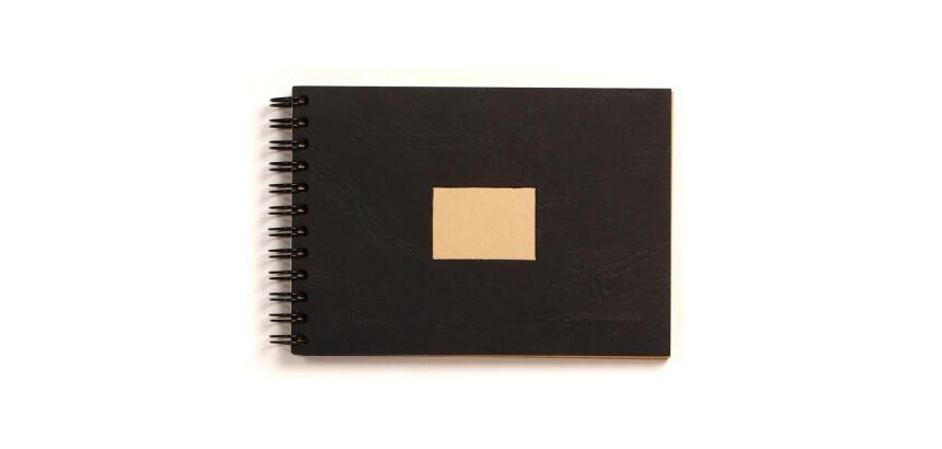 Kraft album spiralé 60F A6 90g - Noir