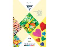PAPIER COULEUR, Bloc de 10 feuilles 270g/m2 au format 29,7x42cm - Assortiment