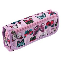 Trousse textile fantaisie rectangulaire COMBI 22x6x12 cm - A motifs