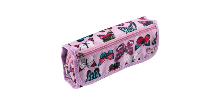 Trousse textile fantaisie rectangulaire COMBI 22x6x12 cm - A motifs