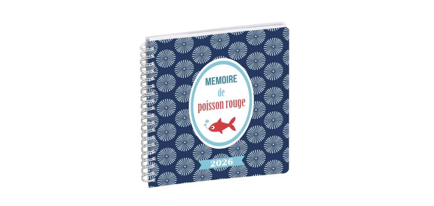 Agenda de bureau Lady 18S spiralé Dodo & Cath 15 x 17 cm Semainier Janvier à Décembre 2026 - Visuel