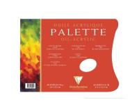 Palette Huile bloc collé 3 côtés 40F 24x32cm 90g