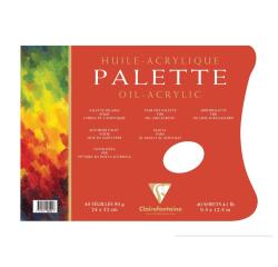 Palette Huile bloc collé 3 côtés 40F 24x32cm 90g