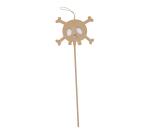 Baguette tête de mort 1x14x36cm - Kraft