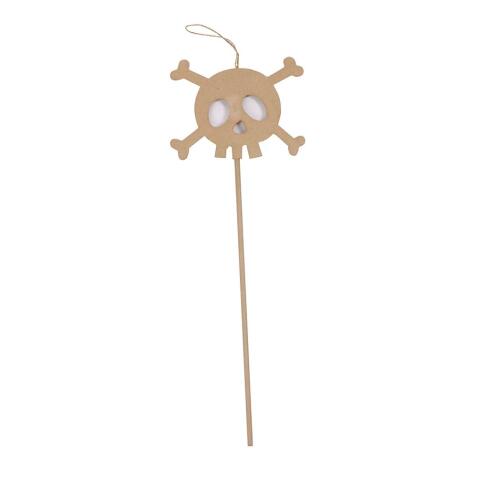 Baguette tête de mort 1x14x36cm - Kraft