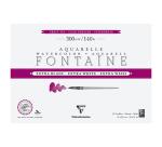 Fontaine Extra Blanc Grain Fin bloc collé 4 côtés 12F 36x51cm 300g