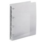 Classeur 4 anneaux plastifié Exacompta Crystal A4 maxi - Dos 4 cm transparent