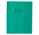 Protège-cahiers grain losange PVC 18/100ème avec porte-étiquette 17x22 cm