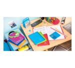 Cahier piqué Koverbook 24x32cm 48 pages grands carreaux couverture polypropylène transparent - Incolore