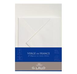Ensemble Vergé de France 10 feuilles A5 et 5 enveloppes C6