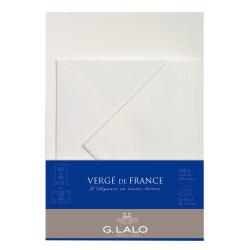 Ensemble Vergé de France 10 feuilles A5 et 5 enveloppes C6