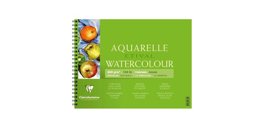 Etival album spiralé 12F 30x40cm 300g grain torchon