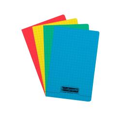 8000 POLYPRO, Carnet piqué 11x17 cm 96 pages petits carreaux 90 g - Assortis