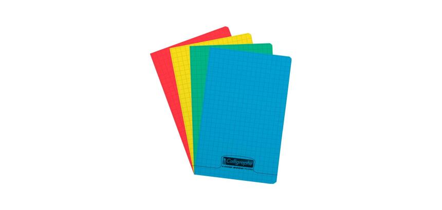8000 POLYPRO, Carnet piqué 11x17 cm 96 pages petits carreaux 90 g - Assortis