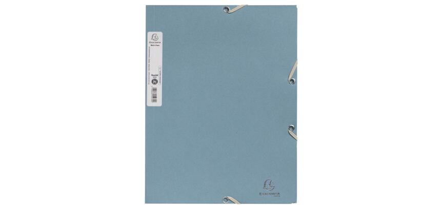 Sammelmappe A4 mit Gummizugverschluss und 3 Klappen, Recyclingkarton 400g/m2, Kollektion AutentiK