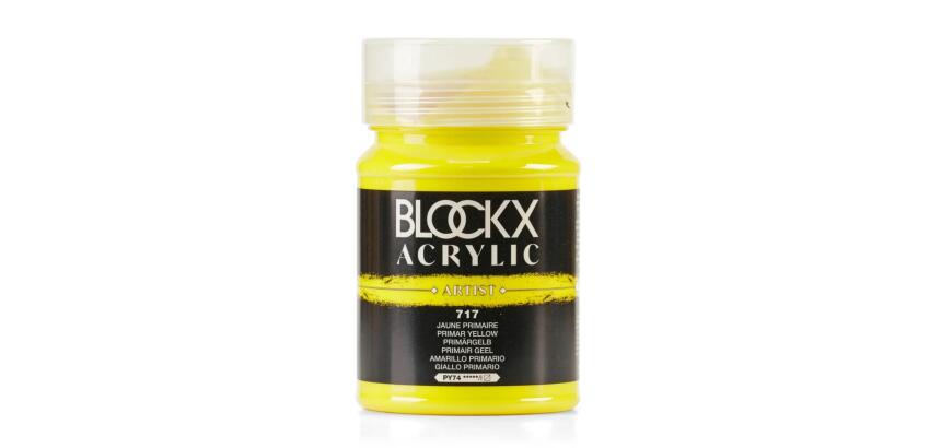 Peinture acrylique fine pot 500ml - Jaune primaire