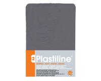 750g de plastiline dureté 2-souple - gris foncé