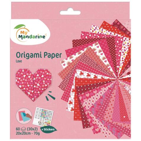 Origami Paper, Love - Multicolore