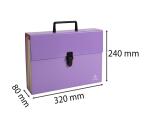 Fächermappe mit Griff, 18 Fächer, Aquarel