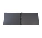 Set de Scrapbooking SCRAP-ADDICT [completo] 32x22 cm - 70 páginas (4 hojas de pegatinas 2 hojas de esquinas autoadhesivas 12 rotuladores de tinta metalizada) - Negro