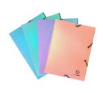 Sammelmappe A5, Gummizugverschluss, 3 Klappen, PP, 19,5x24 cm für DIN A5, Candy Tidy - Farben sortiert