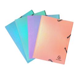 Chemises à élastiques 3 rabats PP Candy Tidy - A5 - Couleurs assorties
