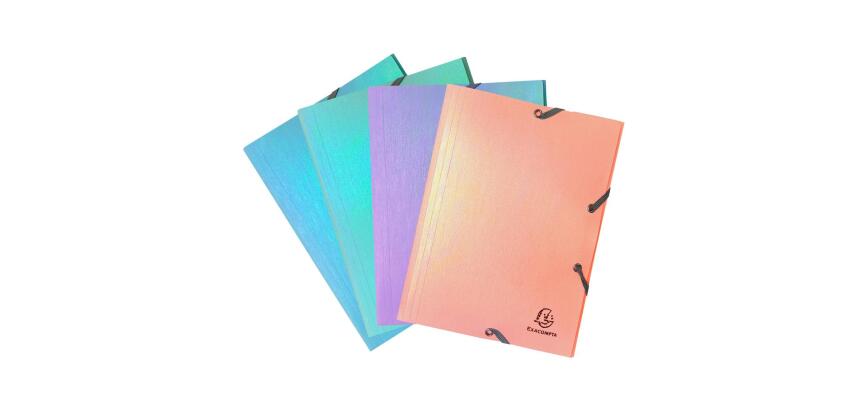 Exacompta Candy Tidy Elasticated Folder with 3 Flaps A5 PP - Assorted colours