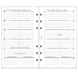 Recharge pour organiseur Exatime 17 - Semainier Janvier à Décembre 2026