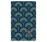 Neo Deco carnet piqûre textile 7,5x12cm 48 pages ligné motifs assortis papier ivoire 90g - Assortis