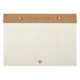 Flying Spirit Kraft bloc planner à rivets 24x17cm 60 feuillets imprimés détachables. - Kraft