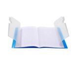 Cahier piqué Koverbook 17x22cm 96 pages grands carreaux couverture polypropylène transparent