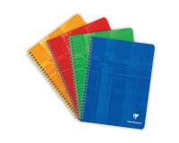 Cahier reliure intégrale 17x22 cm 100 pages quadrillé 4x4 marge - Assortis