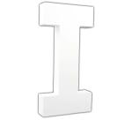 Lettre I 20,5cm - Blanc