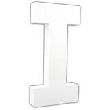 Lettre I 20,5cm - Blanc