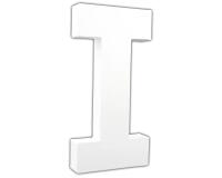 Lettre I 20,5cm - Blanc