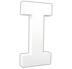 Lettre I 20,5cm - Blanc